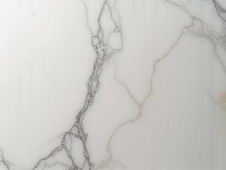 Close-up of hand-carved Carrara marble with intricate details